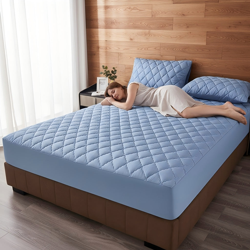 1PC Couette feuille ajustée Protecteur de matelas de poche souple respirant feuille pour litière