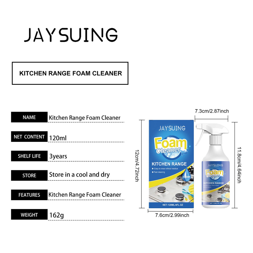 JAYSUING Spray de nettoyage de mousse de stovetop