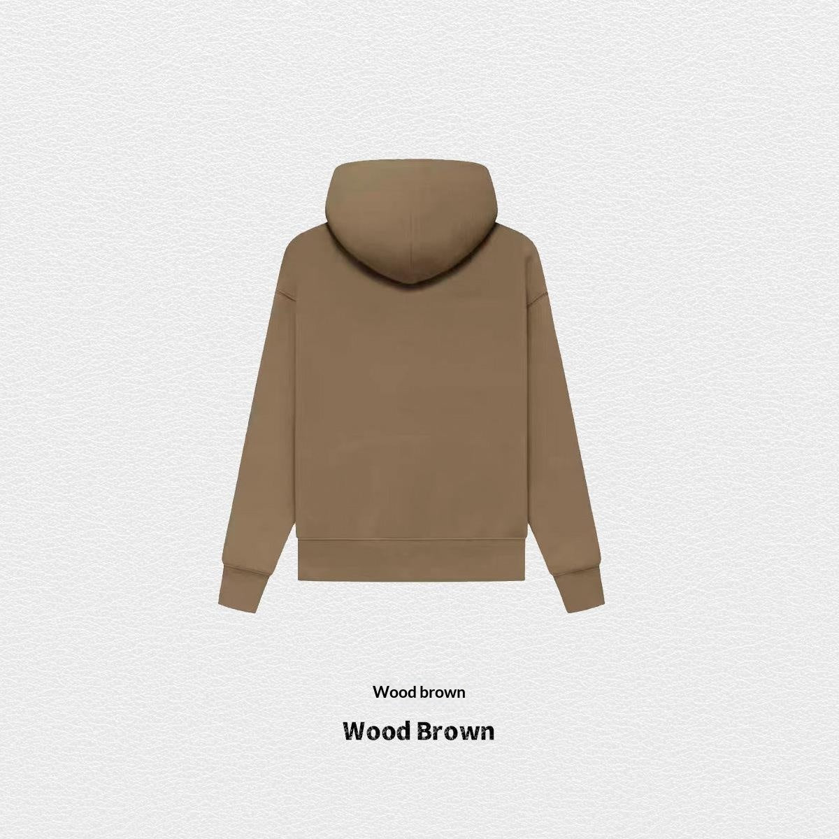Hoodie d'automne de couleur solide doublée de polaire