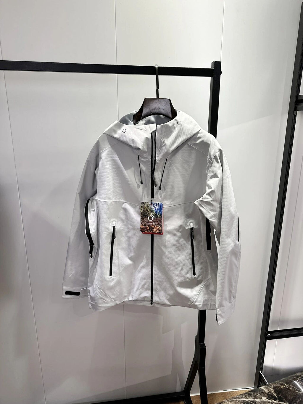 Veste de brise-vent imperméable à capuche légère pour hommes résistant au vent