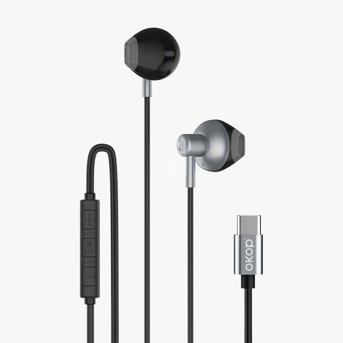 KP-235 Meilleurs clients Earphones USB-C filaires Audio Haute Volume semi-in-auriculaire Design Basse Latence