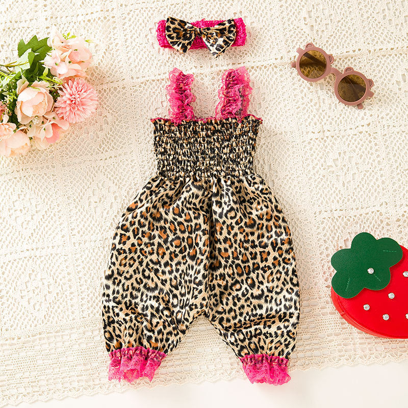 Vêtements pour bébés et tout-petits haut de suspension avec la cravate de taille