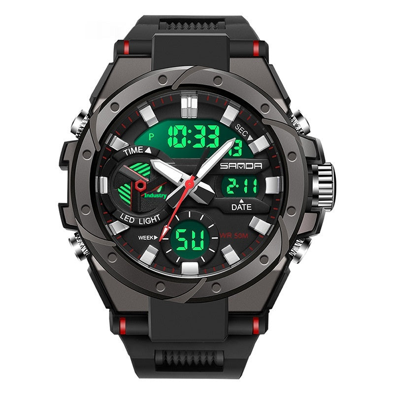 Montre électronique multifonctionnelle en extérieur lumineux étanche