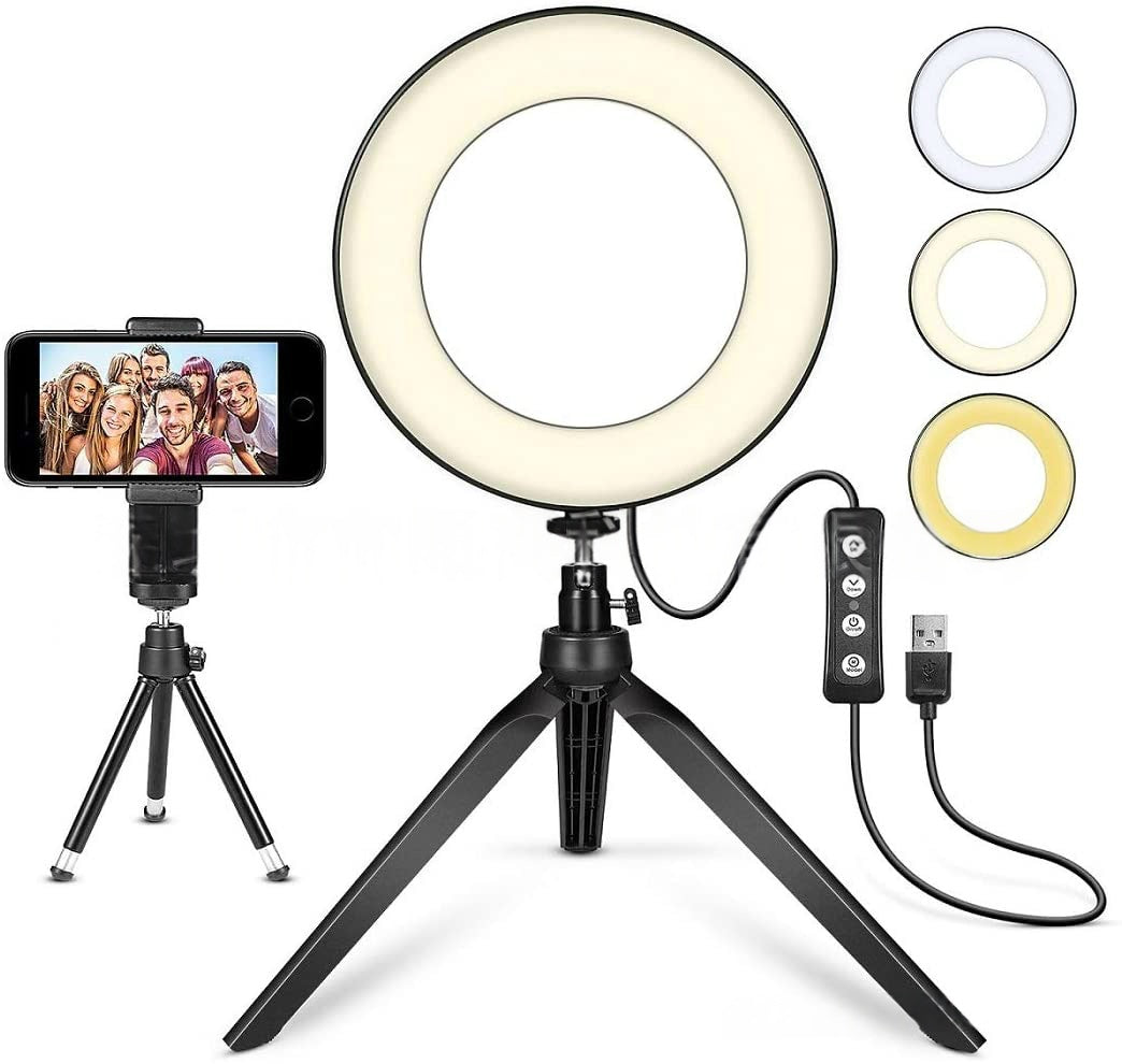 Anneau LED Lumière de remplissage de lumière de beauté avec support