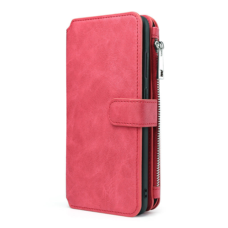 Leather Case Card Multi-fonction Mobile Phone Bag