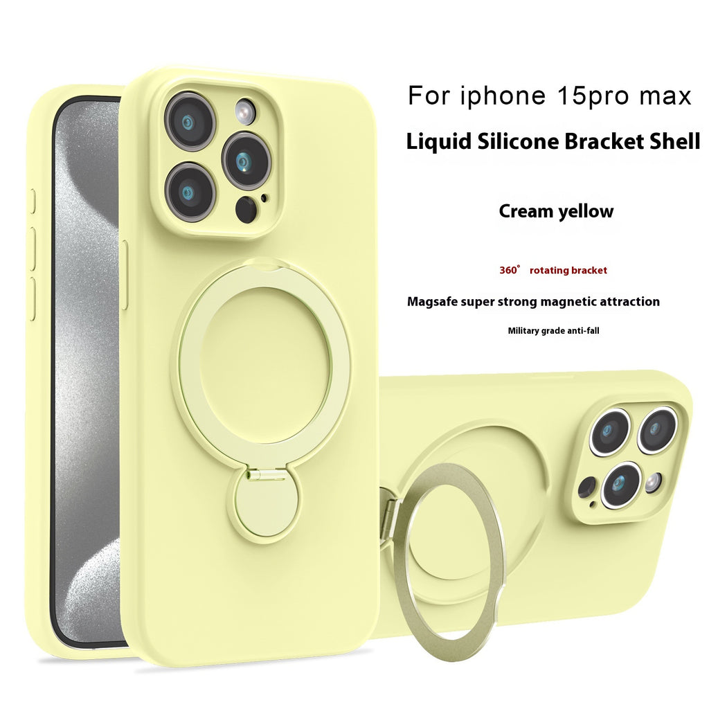 Boîtier de téléphone magnétique en silicone liquide applicable anti-chute