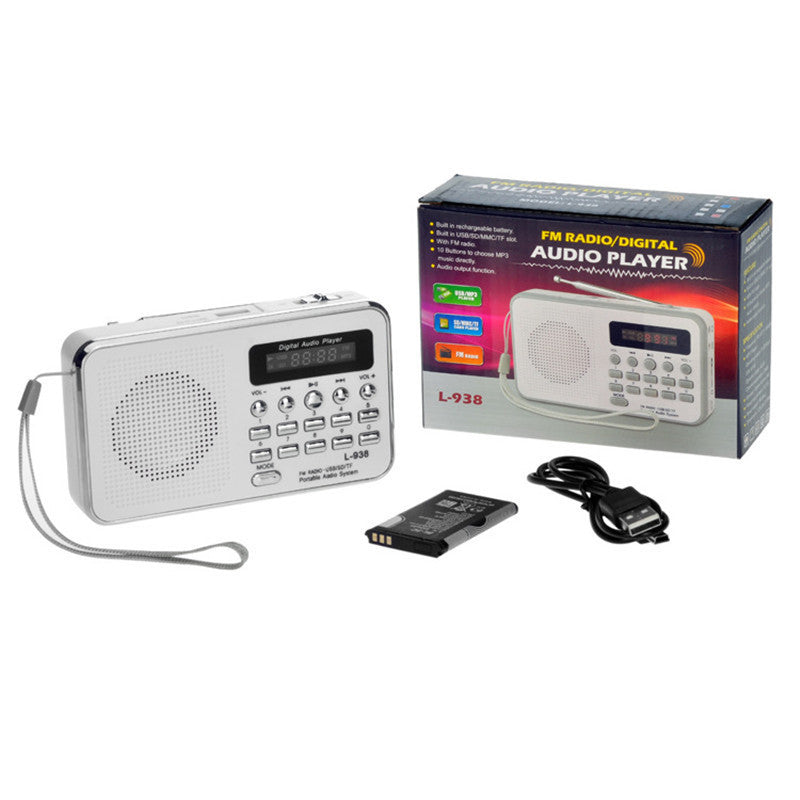 Multi-fonction carte radio portable mémoire MP3 lecteur de musique petite enceinte