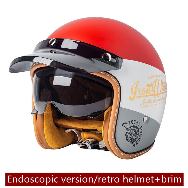 Casque de moto Casque de moto homme et femme voiture électrique Gants intégrés