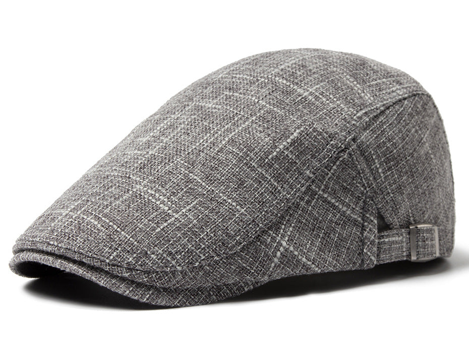 Homme respirant Rétro casual coton et lin Beret