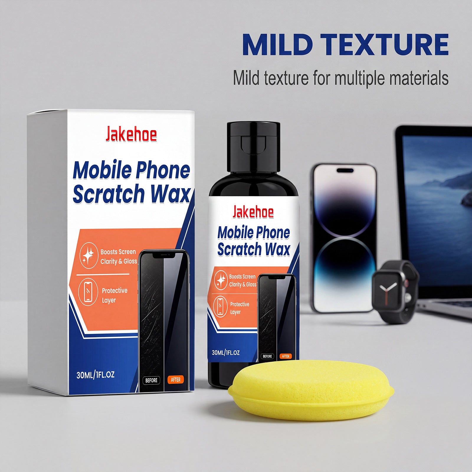 JAKEHOE Wax résistant aux rayures pour téléphones portables