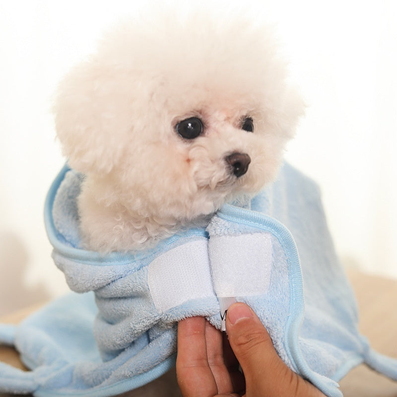 Serviette de bain pour animaux de compagnie - Serviette de chien en microfibre très absorbante pour le séchage des chats et des chiens - Soft Qui