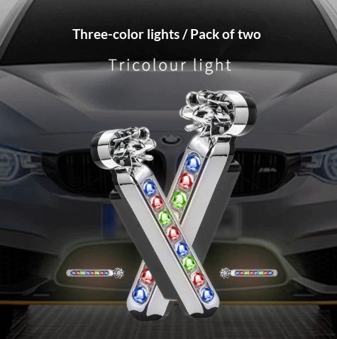 Crayon lumineux décoratif LED monté sur voiture requis