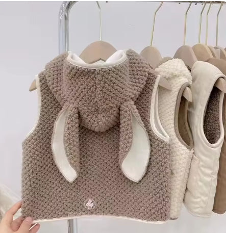 Lambswool Vest à capuche Veste fashionable Veste Vêtements de dessus