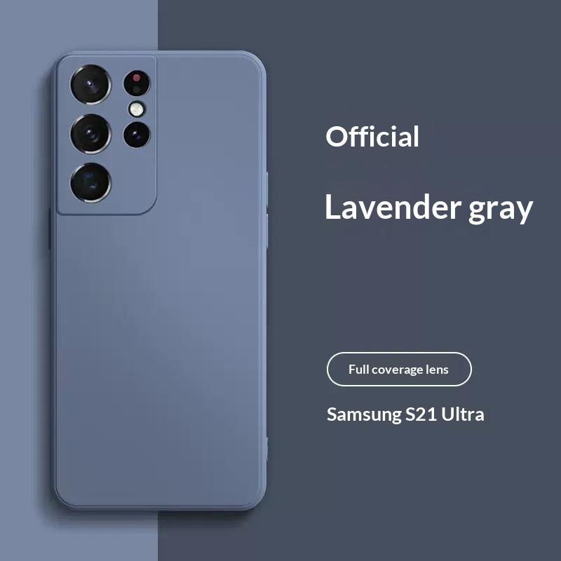 Boîtier de téléphone en silicone liquide de couleur solide
