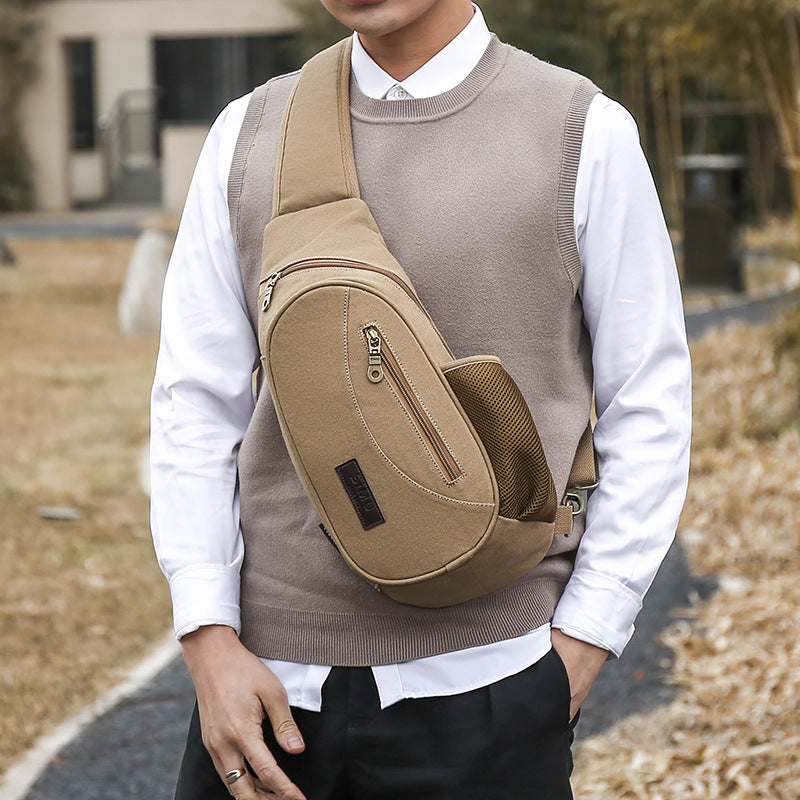 Hommes Trendy style coréen Crossbody Retro Sac à bandoulière Casual Sport pour hommes