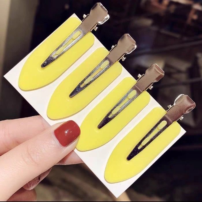 Petite feuille Beceau de canard Clip bricolage sans couture cheveux Clip Matériau fait à la main