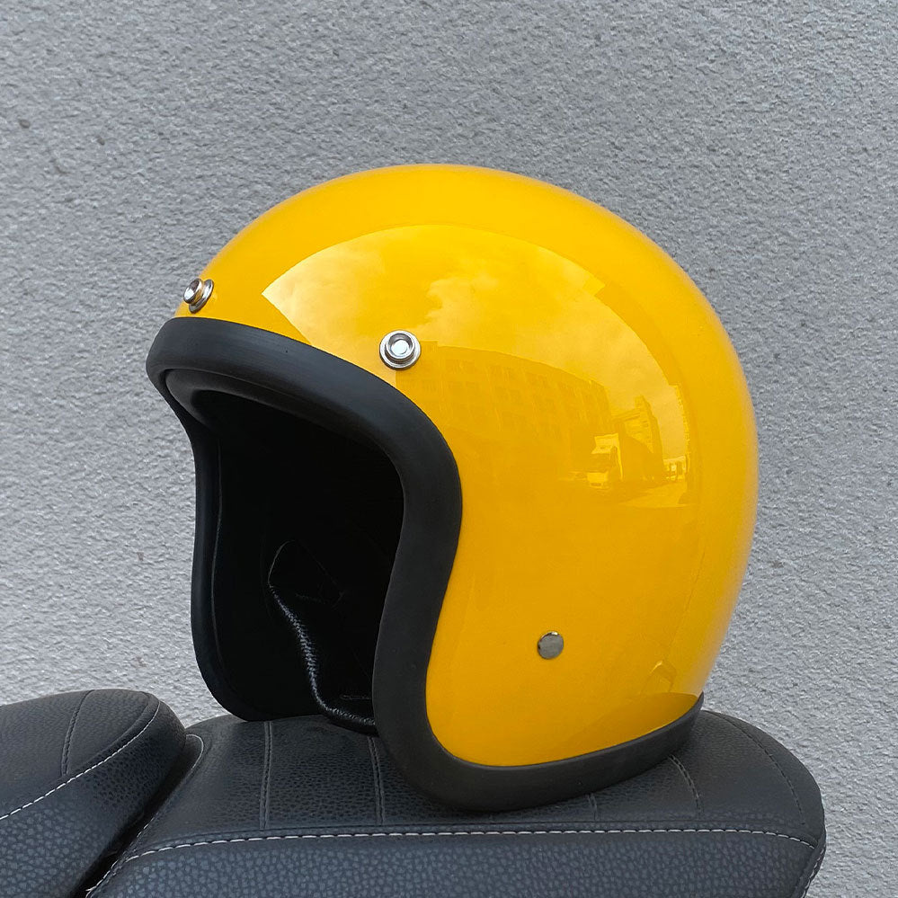 Casque Half Casque Retro Casque de moto FRP