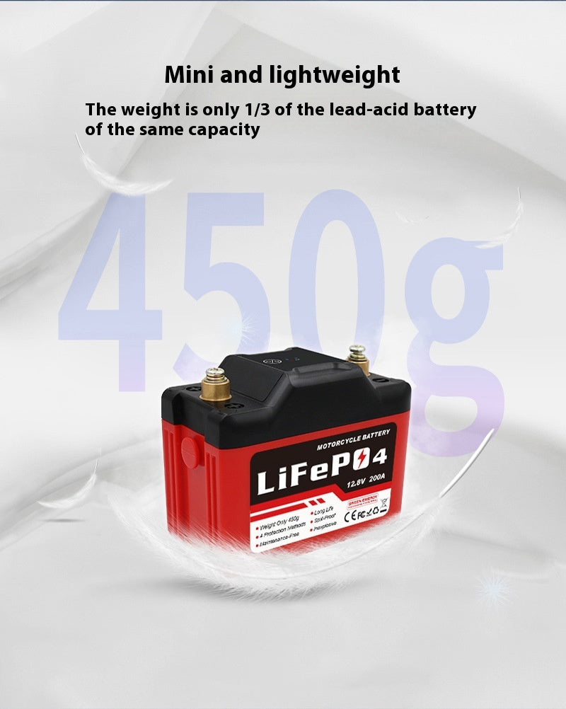 Batterie de démarrage de moto Lithium fer Phosphate Batterie usine de gros