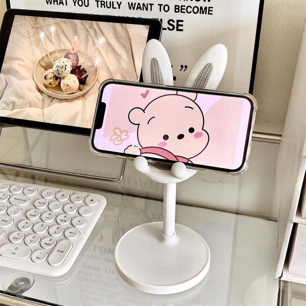 Support de téléphone portable lapin Bureau réglable réglable multifonctions Portable