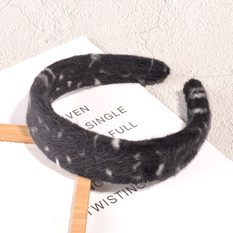 Bande de cheveux léopard imprimée