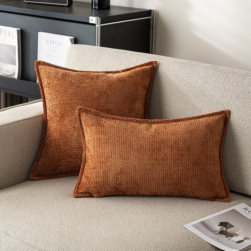 Coussin à rayures d'oreiller à jet de savon plaqué