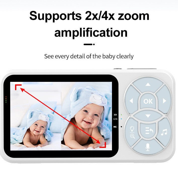 Moniteur de bébé avec VOX Mode nuit vision couleur pleine lumière alarme sonore surveillance intelligente Ca