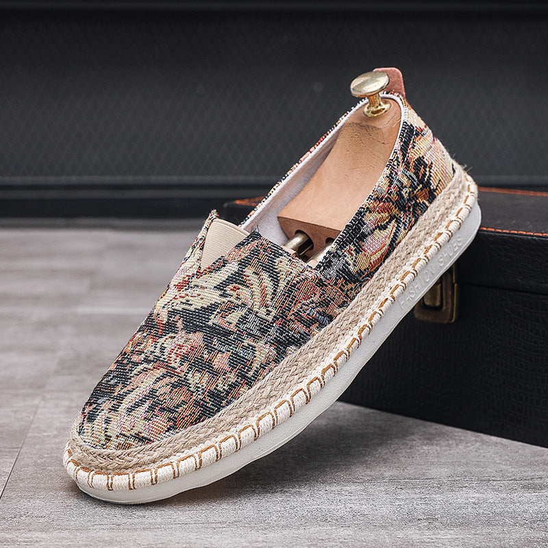 Chaussures Casual Fisherman brodées avec des motifs floraux
