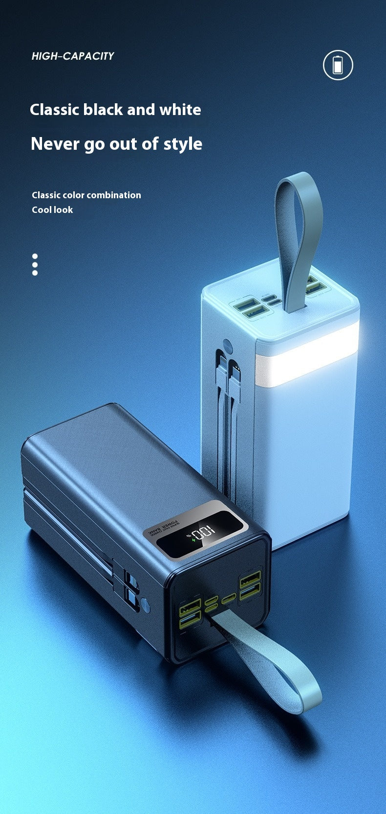 Charge super rapide Grande capacité Portable Power