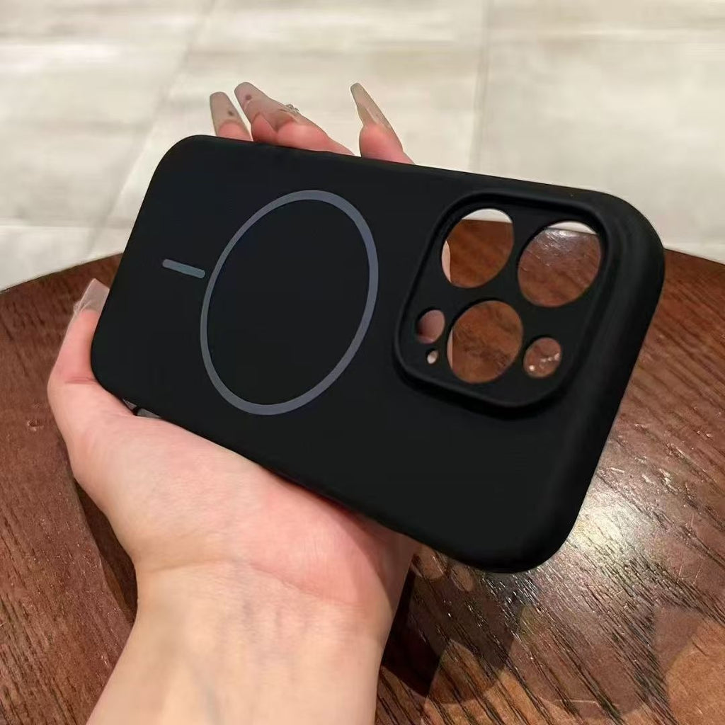 Applicable à 17 Fine Circle Magnetic Phone Case Silicone liquide