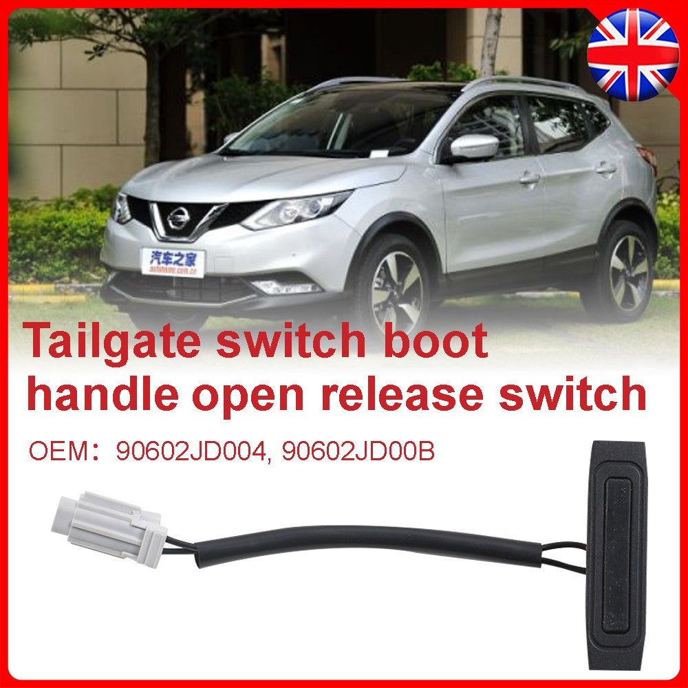 For Nissan Tailgate Handle Release Switch Qashqai 2006-2014 90602-JD00B
