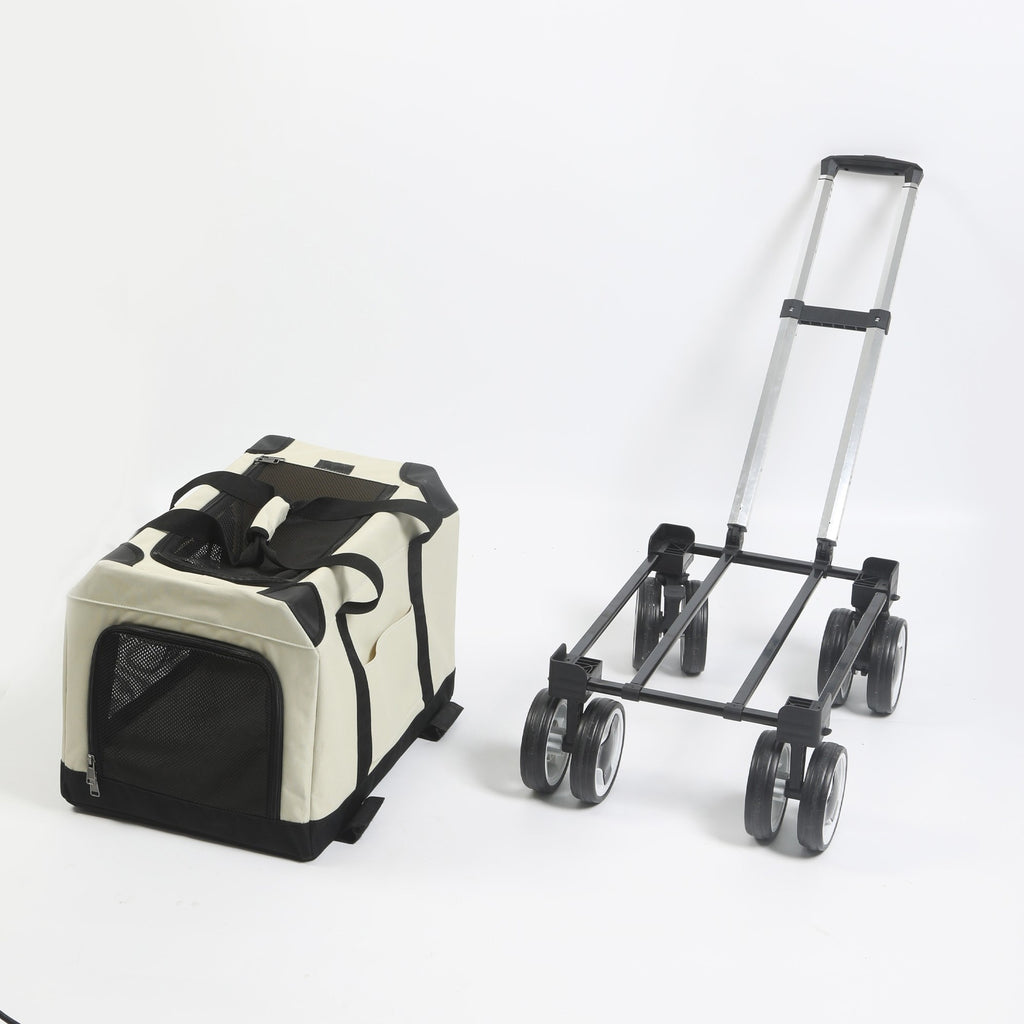 Pet Troley Case Grand-Capacité Cat Carrier Handheld Sac respirant pour petits chiens et Mul