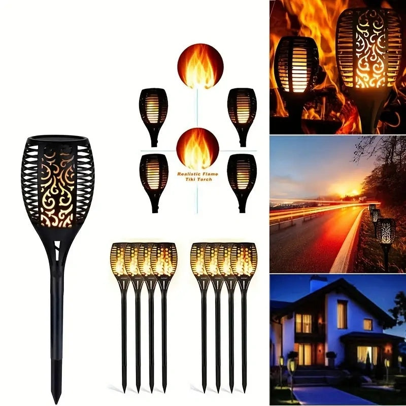 5pcs lumières solaires de jardin
