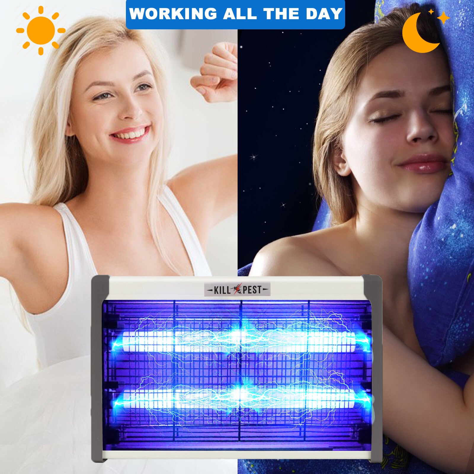 INDUSTRIEL 12W INSECT ELECTRIQUE BUG FLY MOSQUITO KILLER-12w