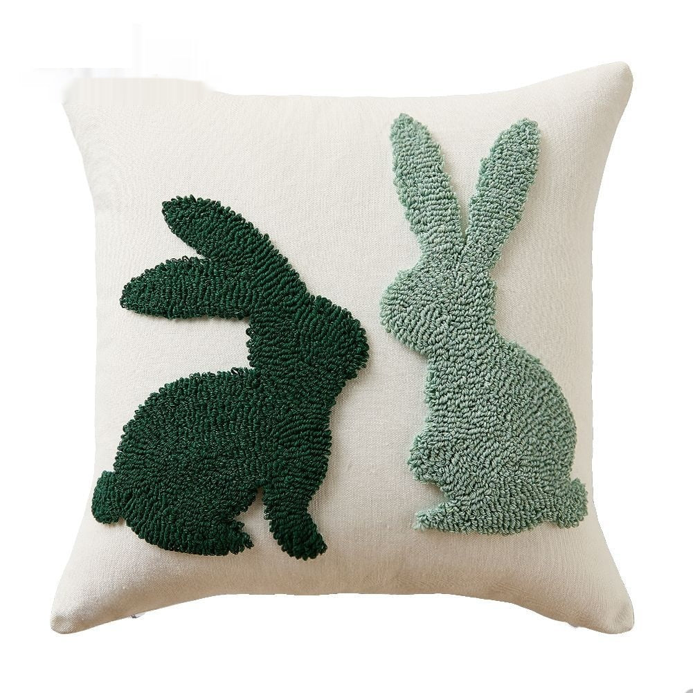 Pillowcase de Pâques avec boucle Terry Broderie