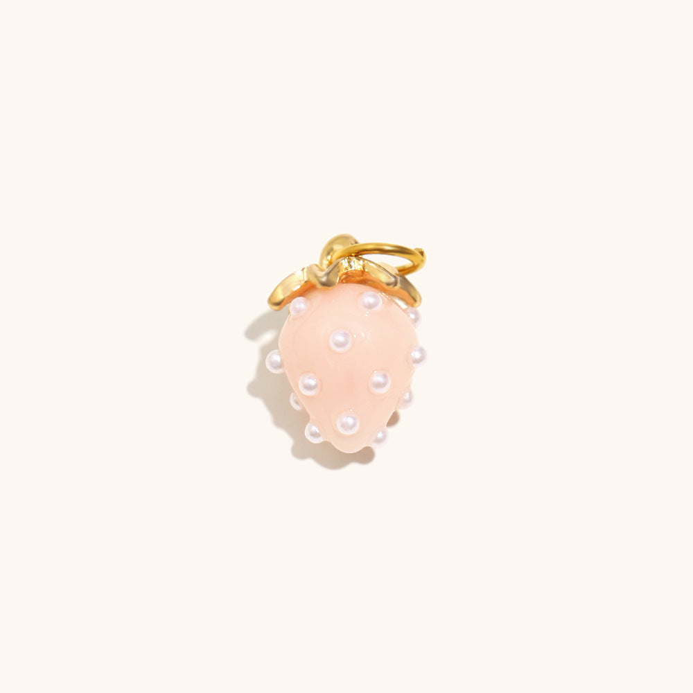 Acier inoxydable Pendentif en maïs plaqué avec or 18K
