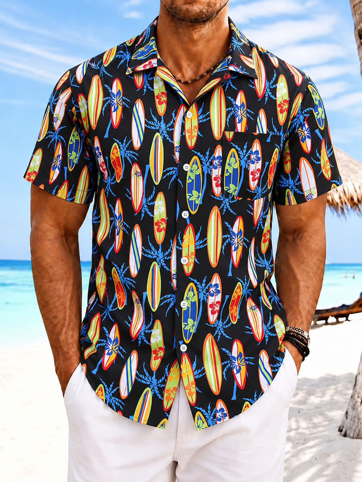 Port de Resort pour hommes tendance