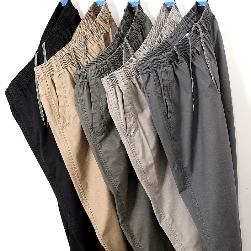 Pure Cotton Men's Casual Pantalons Printemps et Autum Men's Business Casual St
