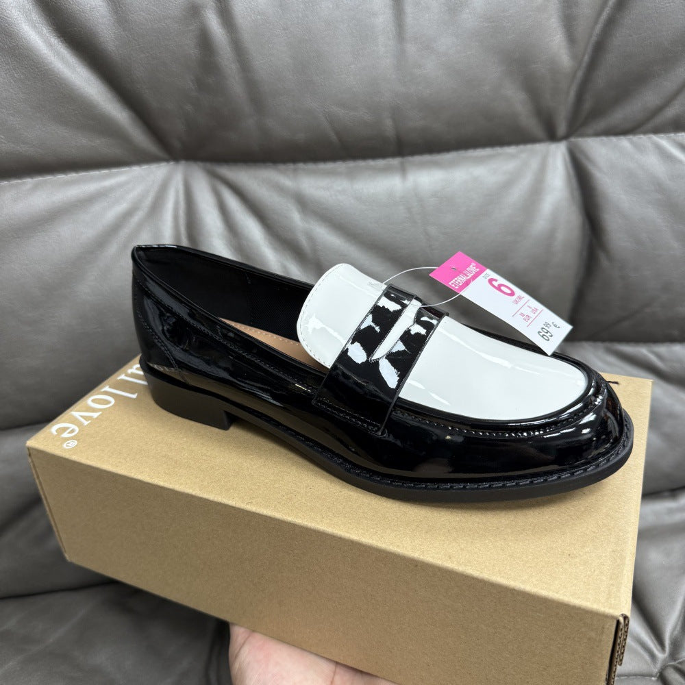 Chaussures en cuir slip-on style britannique