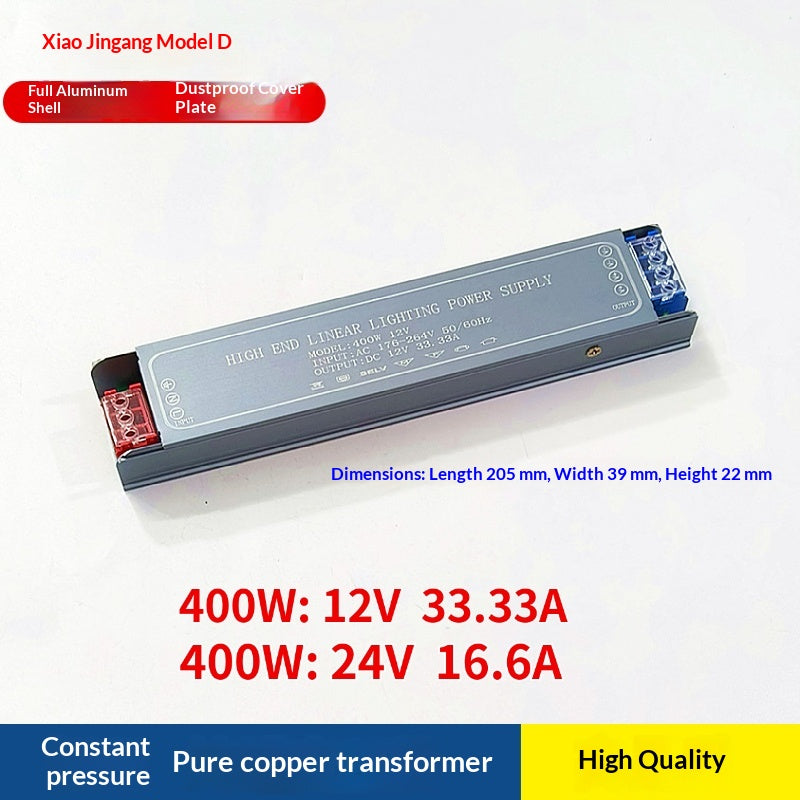 LED bande de lumière Transformateur alimentation de commutation 220V à DC 12V24V Soupe de puissance basse tension