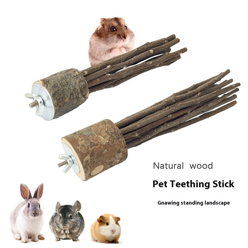 Hamster lapin Guinée cochon hamster naturel Log Molar Rod Toy