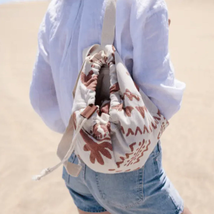 Sac de serviette de plage convertible 2-en-1 élégant