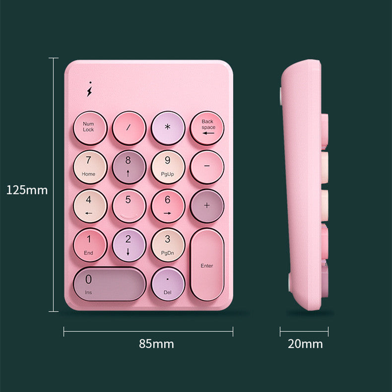 Wireless Bluetooth Petit clavier externe USB numérique