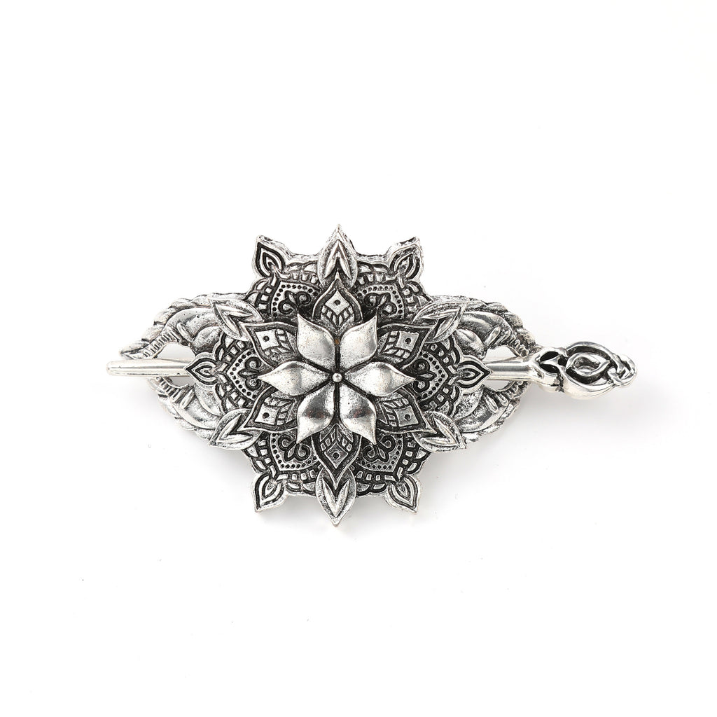 Clip floral rétro-style et accessoire de soirée d'épingle à cheveux