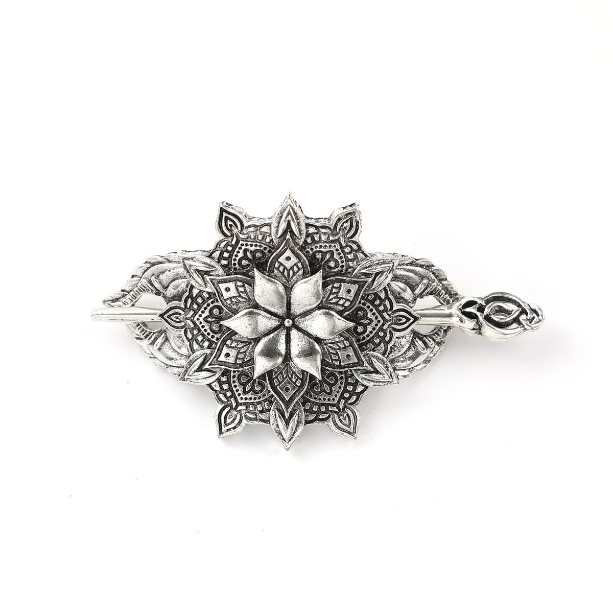 Clip floral rétro-style et accessoire de soirée d'épingle à cheveux