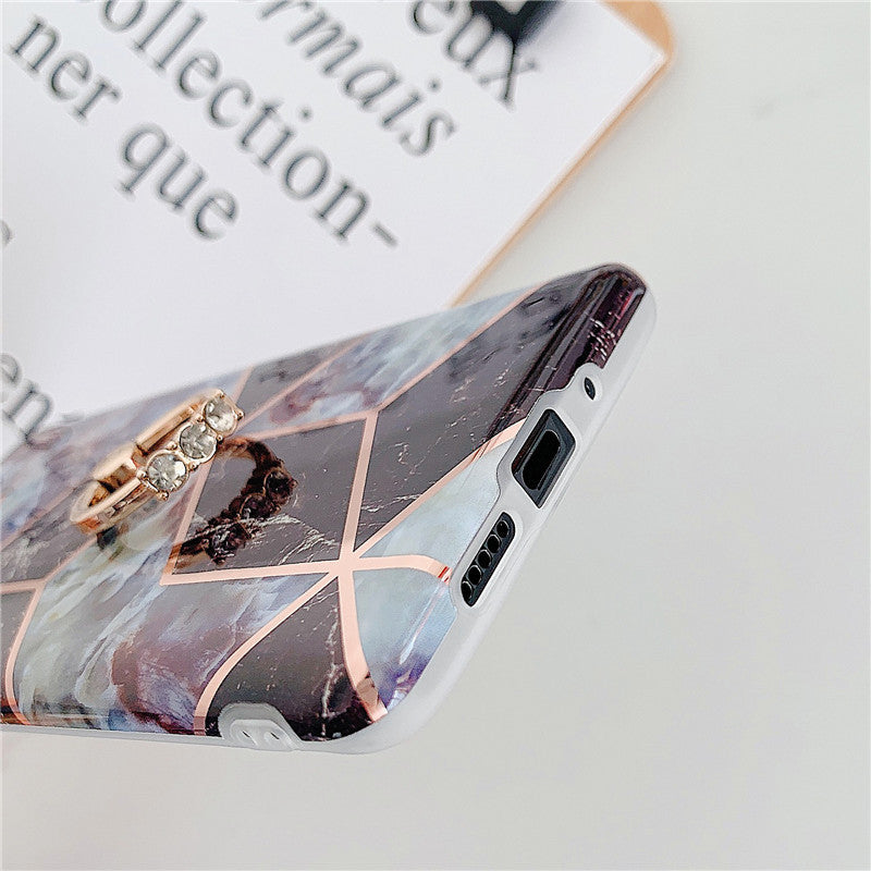 Electroplating mosaïque bague boîtier téléphone