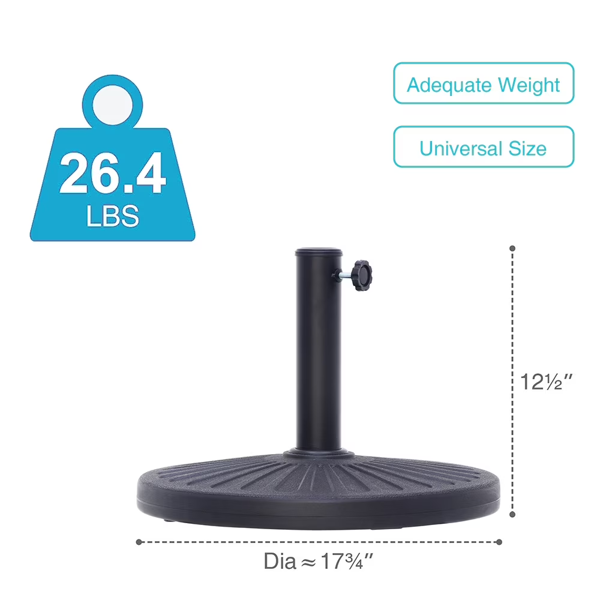 26.5 Lbs Outdoor Patio Market Umbrella Base