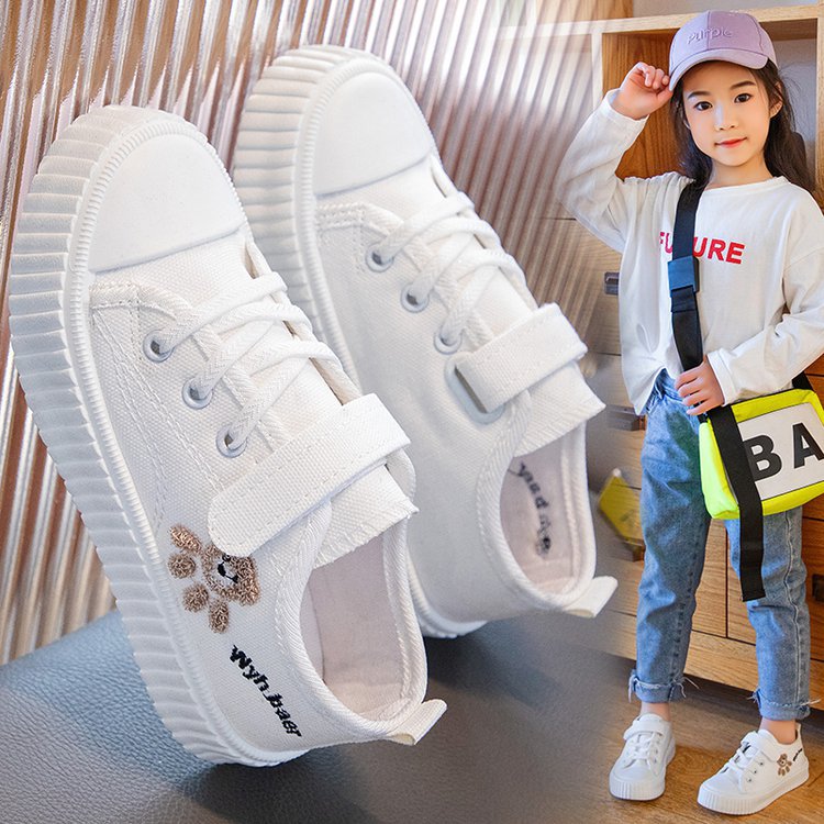 Chaussures en toile pour enfants de style coréen
