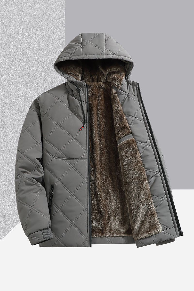 Veste homme avec polaire et coton épais