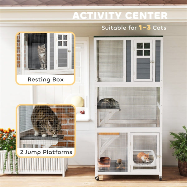Escaliers pour animaux de compagnie Cat Climbing Tower Cat House
