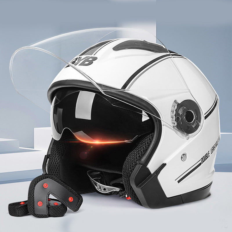 Casque de vélo électrique simple double objectif